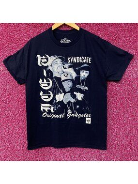 Ice-T Rhyme Syndicate 50th Anniversary of Hip Hop Graphic T-Shirt Medium